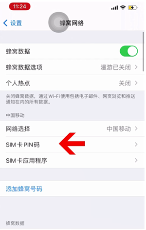 南川苹果14维修网分享如何给iPhone14的SIM卡设置密码 