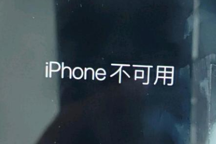 南川苹果服务网点分享锁屏界面显示“iPhone 不可用”如何解决 